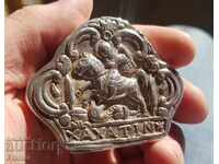 Рядка СРЕБЪРНА Възрожденска Кутийка за енфие със св. Георги