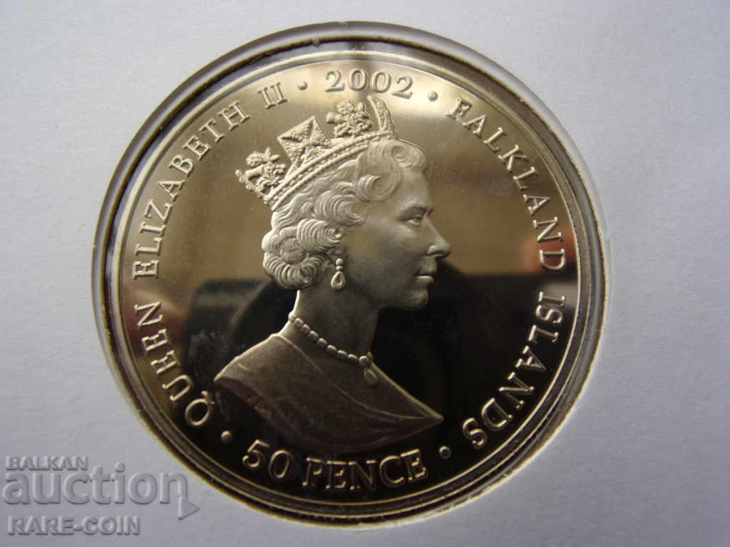 Livrarea RS (27) Falkland NUMISBRIEF 50 Penny 2002 PROOF UNC Rare Livrarea RS (27) Falkland NUMISBRIEF 50 Penny 2002 PROOF UNC Rare
