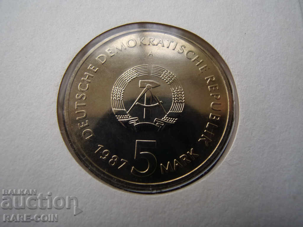 Доставка на RS (27) ГДР NUMISBRIEF 5 Марк 1987 UNC Rare Доставка на RS (27) ГДР NUMISBRIEF 5 Марк 1987 UNC Rare