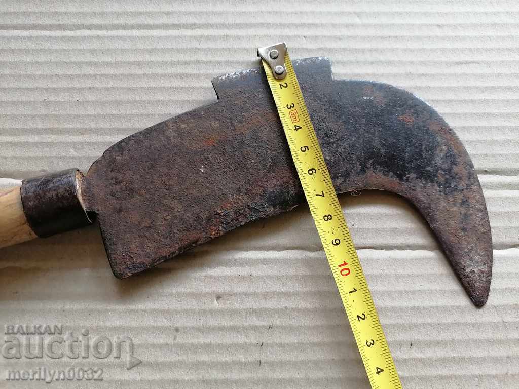 Old branded kosher, blade, wrought iron, knife, chopper - 6 Old branded kosher, blade, wrought iron, knife, chopper - 6