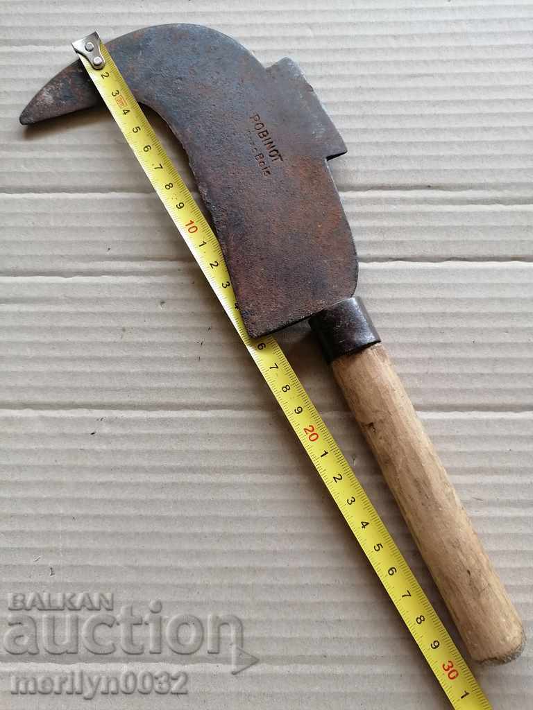 Old branded kosher, blade, wrought iron, knife, chopper - 7 Old branded kosher, blade, wrought iron, knife, chopper - 7