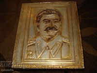VERY OLD KATINA Portrait of Stalin ALUMINUM