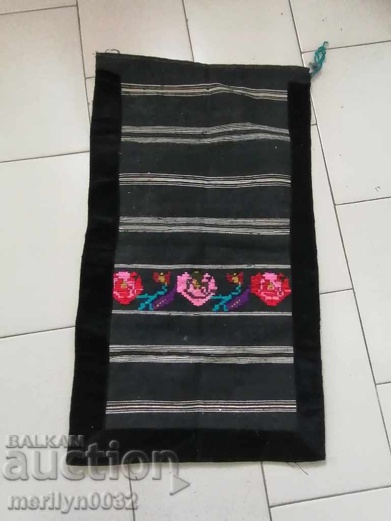 Old hand woven apron with embroidery, costume - 7 Old hand woven apron with embroidery, costume - 7