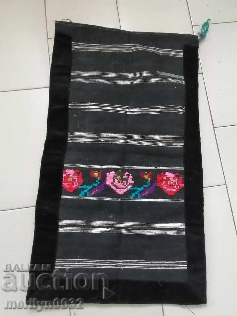 Old hand woven apron with embroidery, costume Old hand woven apron with embroidery, costume