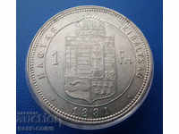 Ungaria 1 Forint 1881 UNC Rare Original