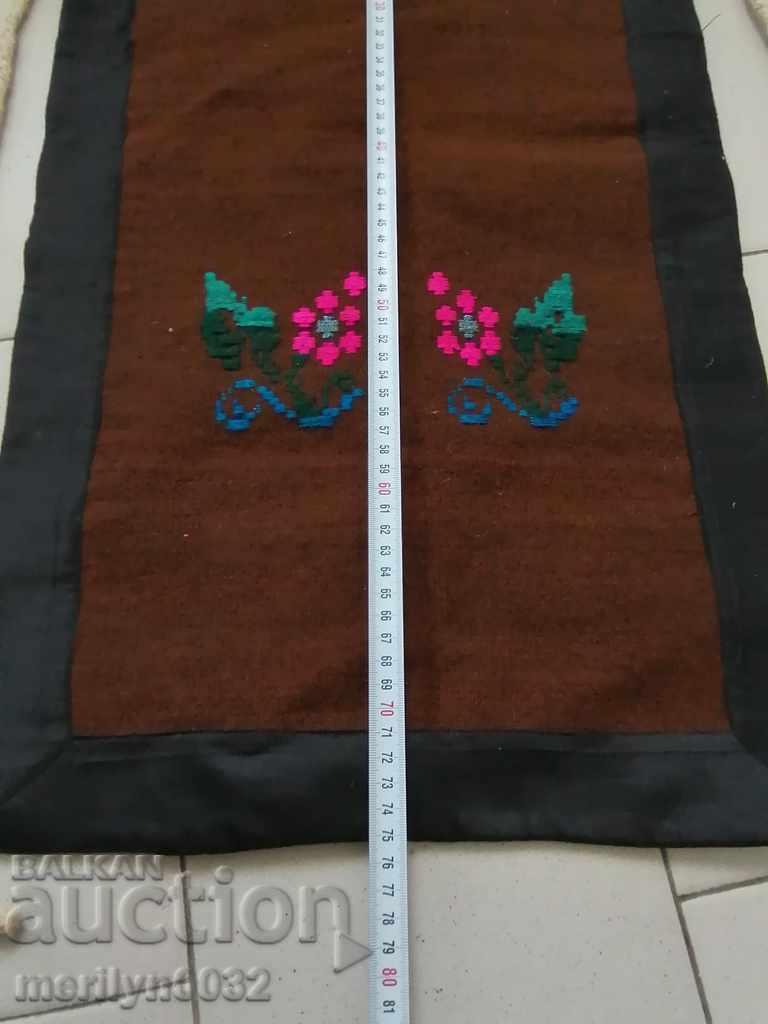An old hand-woven apron with embroidery, costume - 5 An old hand-woven apron with embroidery, costume - 5