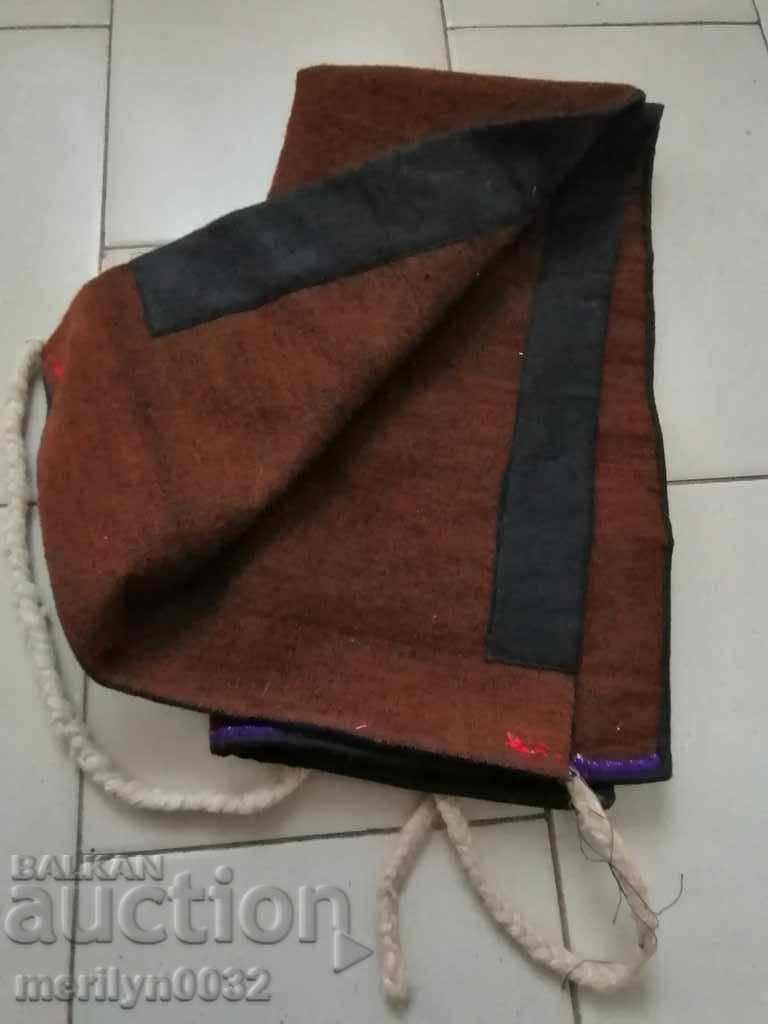Șorț vechi țesut manual cu broderie, costum - 6
