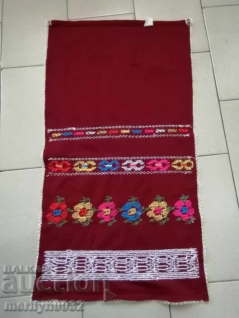 Old hand woven apron with embroidery, costume - 5 Old hand woven apron with embroidery, costume - 5