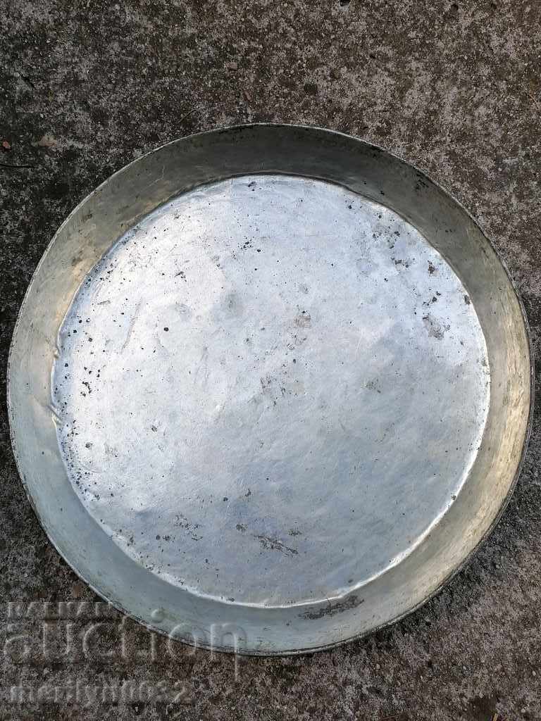 Tavă de plăcintă, cupru, caserolă, albastru, vas de cupru