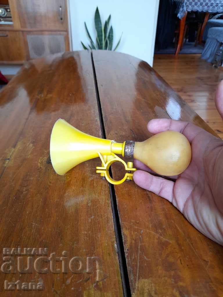 Old horn for children's bicycle, wheel - 5