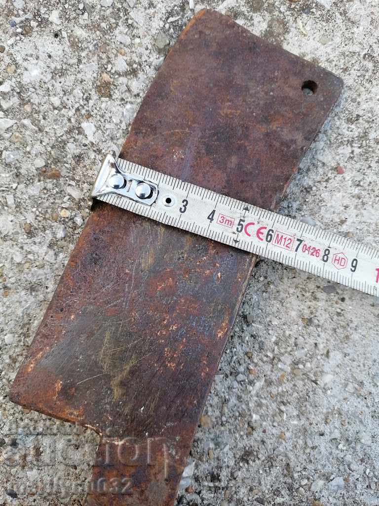 Old forged scythe, ax, hoop, knife, machete, blade - 5 Old forged scythe, ax, hoop, knife, machete, blade - 5