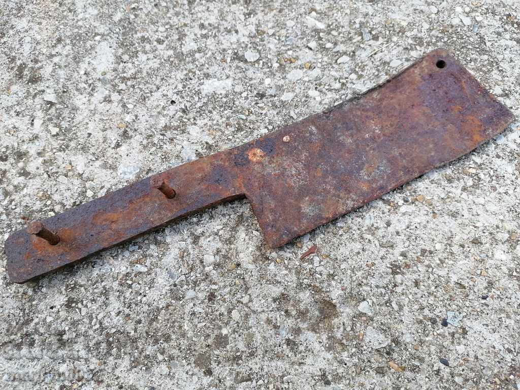 Old forged scythe, ax, hoop, knife, machete, blade - 6 Old forged scythe, ax, hoop, knife, machete, blade - 6