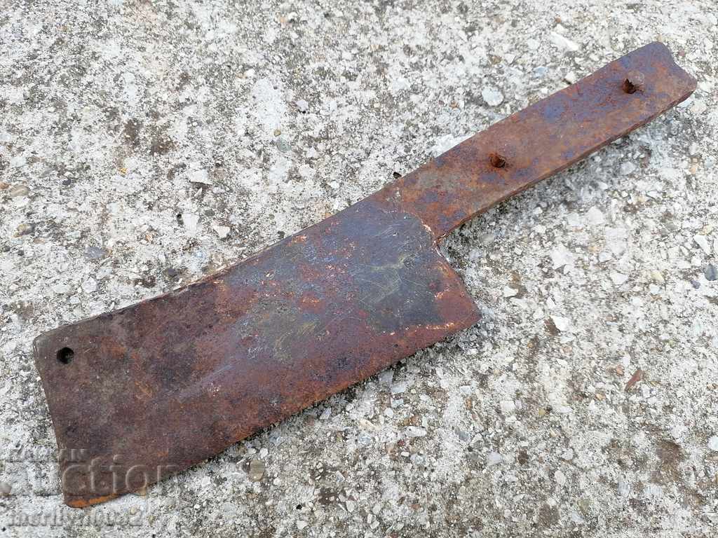 Old forged scythe, ax, hoop, knife, machete, blade - 7 Old forged scythe, ax, hoop, knife, machete, blade - 7