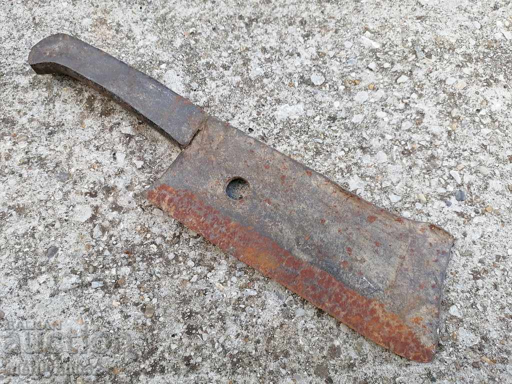 Old forged scythe, ax, hoop, knife, machete, blade - 7 Old forged scythe, ax, hoop, knife, machete, blade - 7