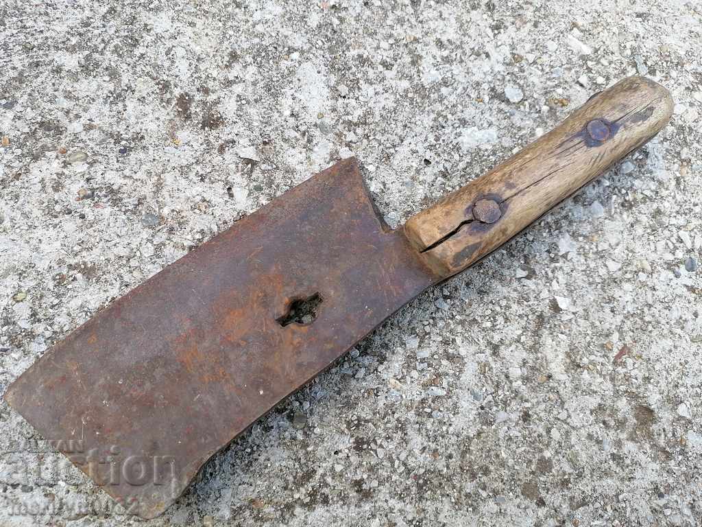 Auction Old forged scythe, ax, hoop, knife, machete, blade Auction Old forged scythe, ax, hoop, knife, machete, blade