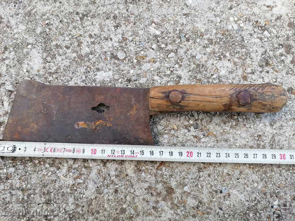 Old forged scythe, ax, hoop, knife, machete, blade - 5 Old forged scythe, ax, hoop, knife, machete, blade - 5