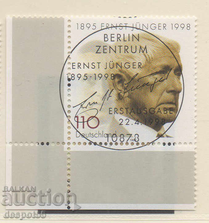 1998. GFR. Ernst Junger - συγγραφέας.