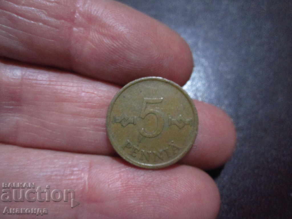 1963 FINLANDA 5 Penny