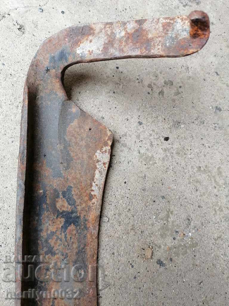 Old hand-forged mowing hair, wrought iron - 7 Old hand-forged mowing hair, wrought iron - 7