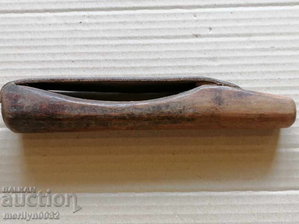 Antique razor sharpener, strap, razor - 7 Antique razor sharpener, strap, razor - 7