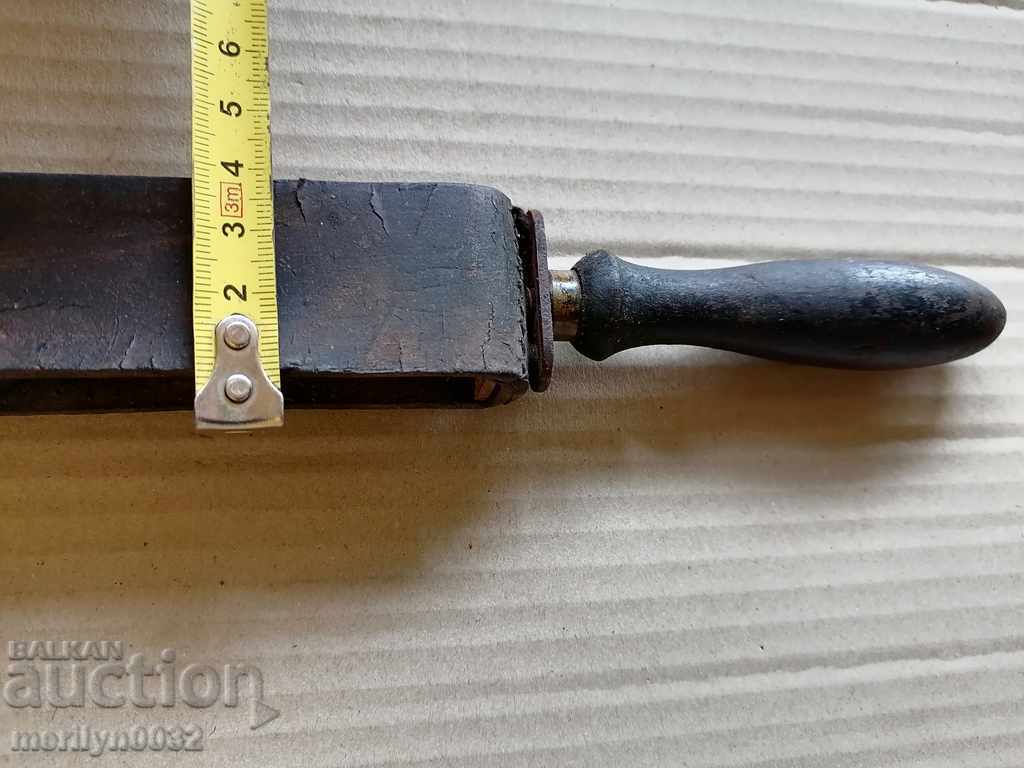 Antique razor sharpener, strap, razor - 6