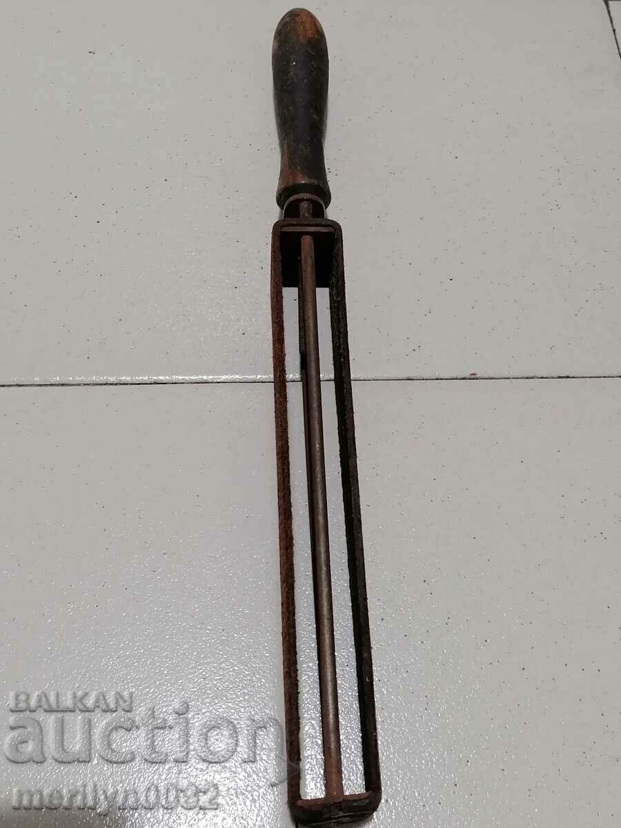 Antique razor sharpener, strap, razor - 7 Antique razor sharpener, strap, razor - 7