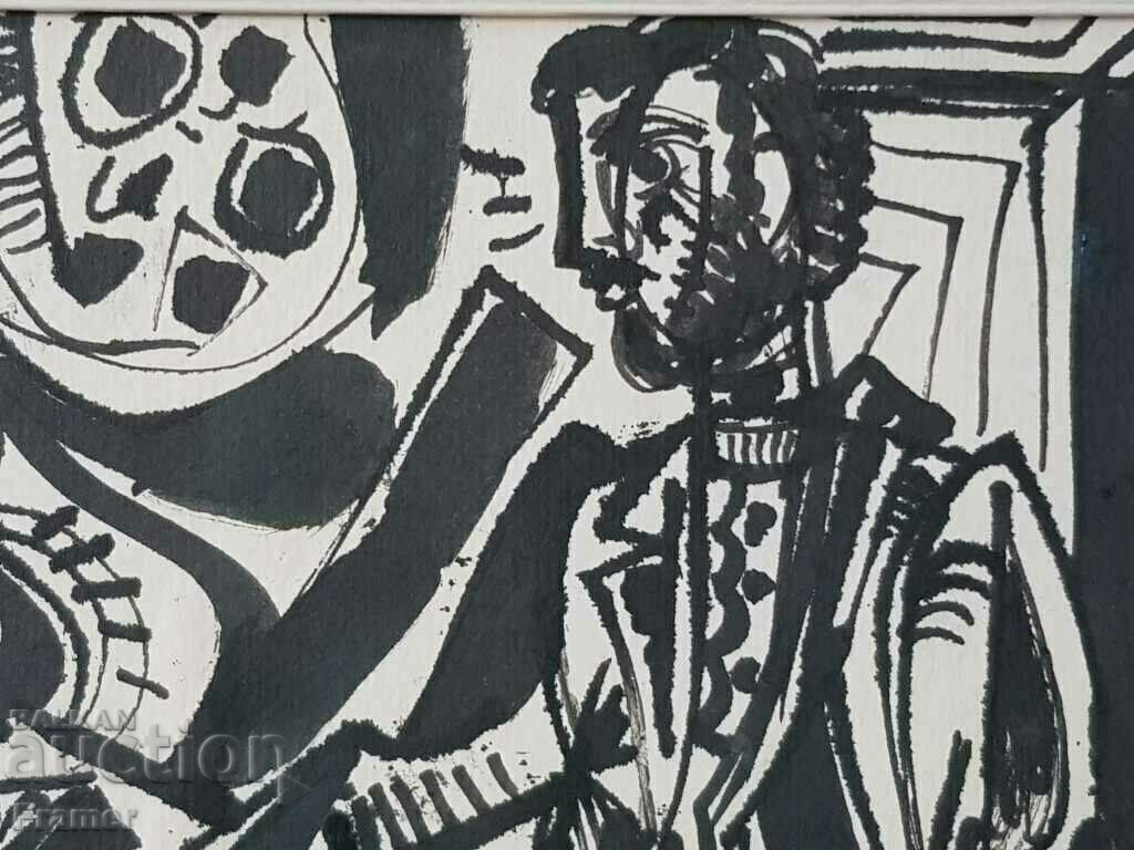 Delivery of Edmond Demirjian (1951-2009) TWO-SIDED painting 1978 Delivery of Edmond Demirjian (1951-2009) TWO-SIDED painting 1978