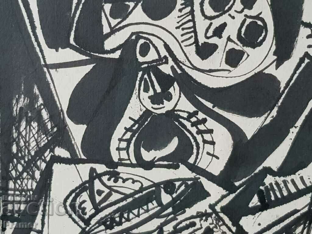 Edmond Demirjian (1951-2009) TWO-SIDED painting 1978 - 5 Edmond Demirjian (1951-2009) TWO-SIDED painting 1978 - 5