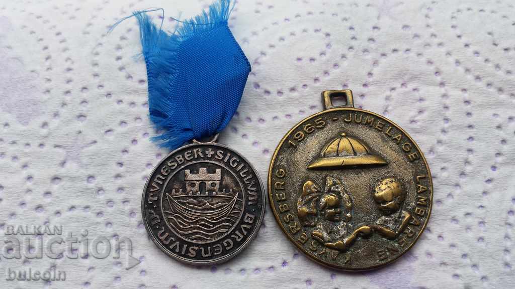 SET OF 2 MEDALS IN THE CITIES OF THONSBERG AND KAYSERSBERG