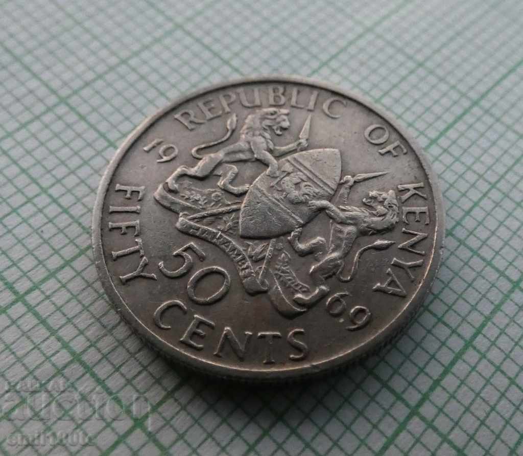 Auction 50 cents 1969 Kenya Auction 50 cents 1969 Kenya