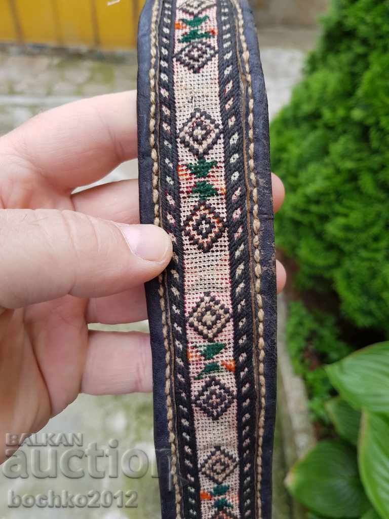 Rare Revival woven belt for a 19th century buckle
