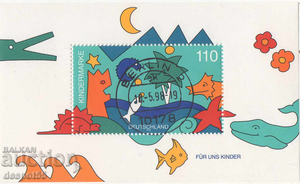 1998. Германия. Детски пощенски марки. Блок.