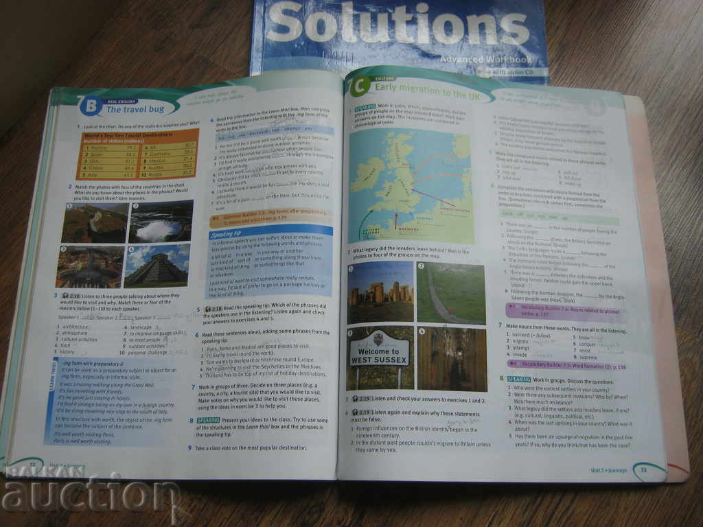 Auction  Textbook. Teaching aid. English. Oxford