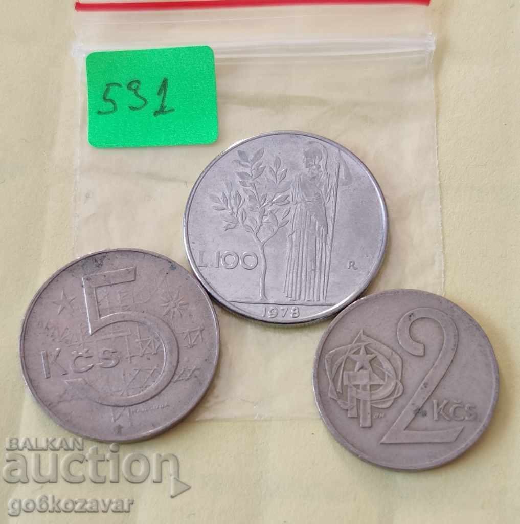 Монети лот различни страни.