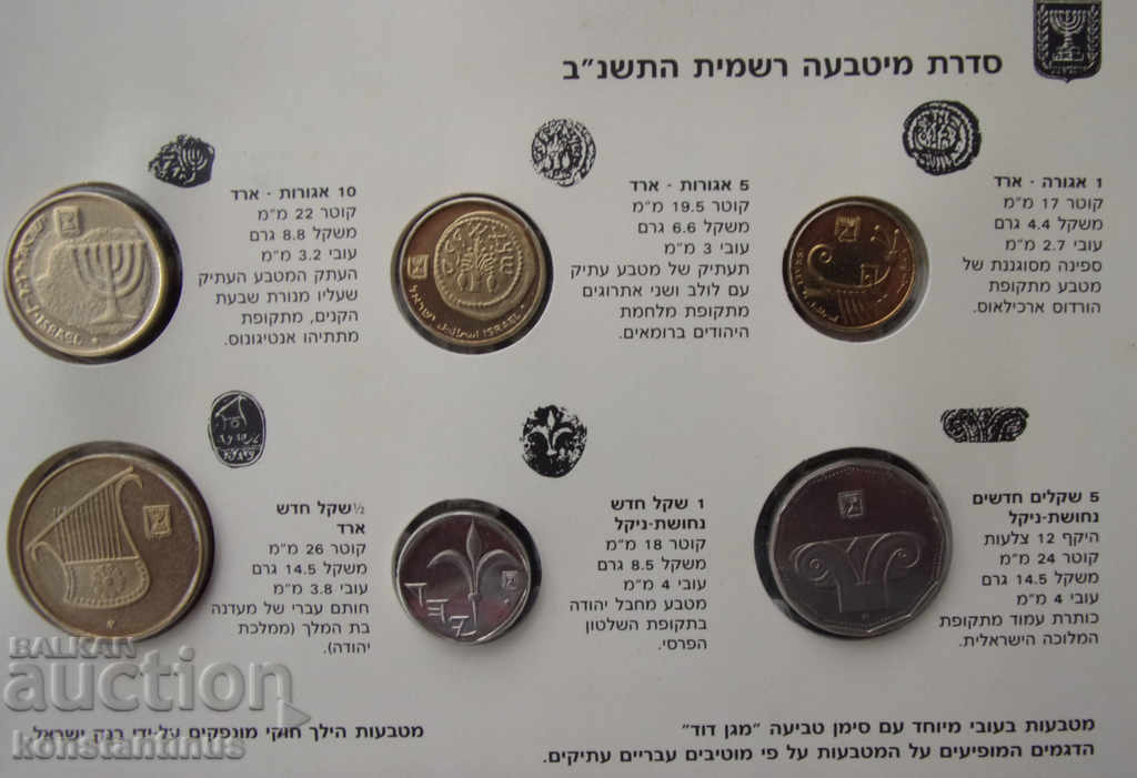 Delivery of Israel PIEFORT set 1992 UNC PROOF Rare