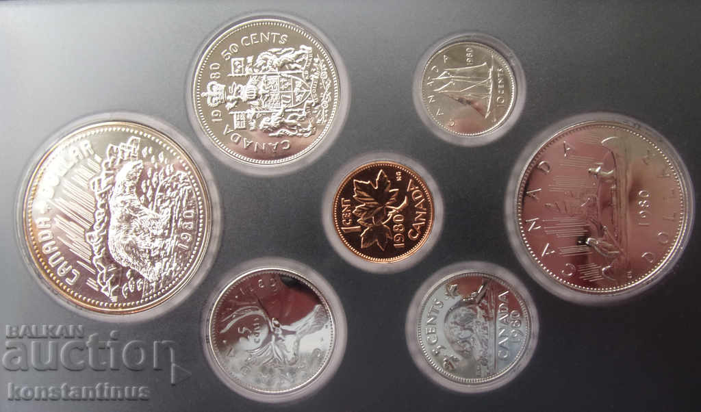 Canada Silver Set 1980 UNC Rare with price € 33.23 | 64.99 BGN