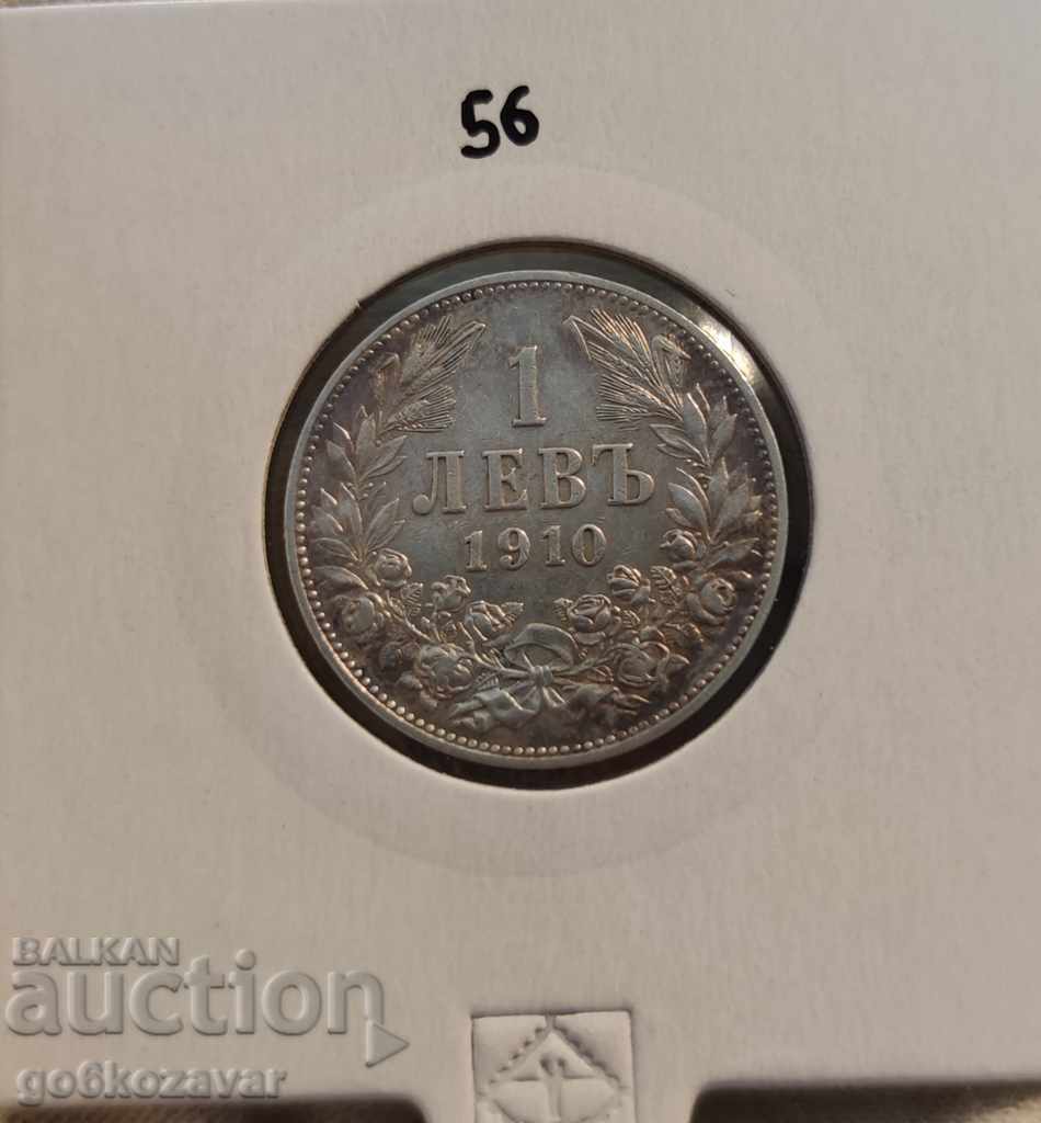 Βουλγαρία 1 λεβ 1910 Ασήμι. Αποθηκεύτηκε! Ενα νόμισμα. Βουλγαρία 1 λεβ 1910 Ασήμι. Αποθηκεύτηκε! Ενα νόμισμα.