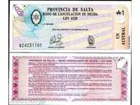 ZORBA AUCTIONS ARGENTINA 1 AUSTRAL 1987 UNC
