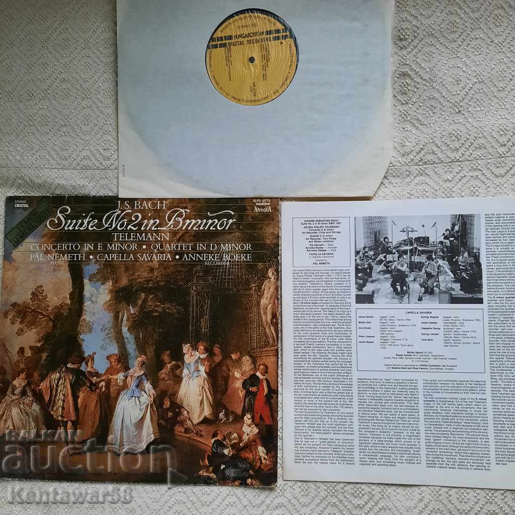 J.S. Bach and G.F. Telemann 1987 - long playing, new.