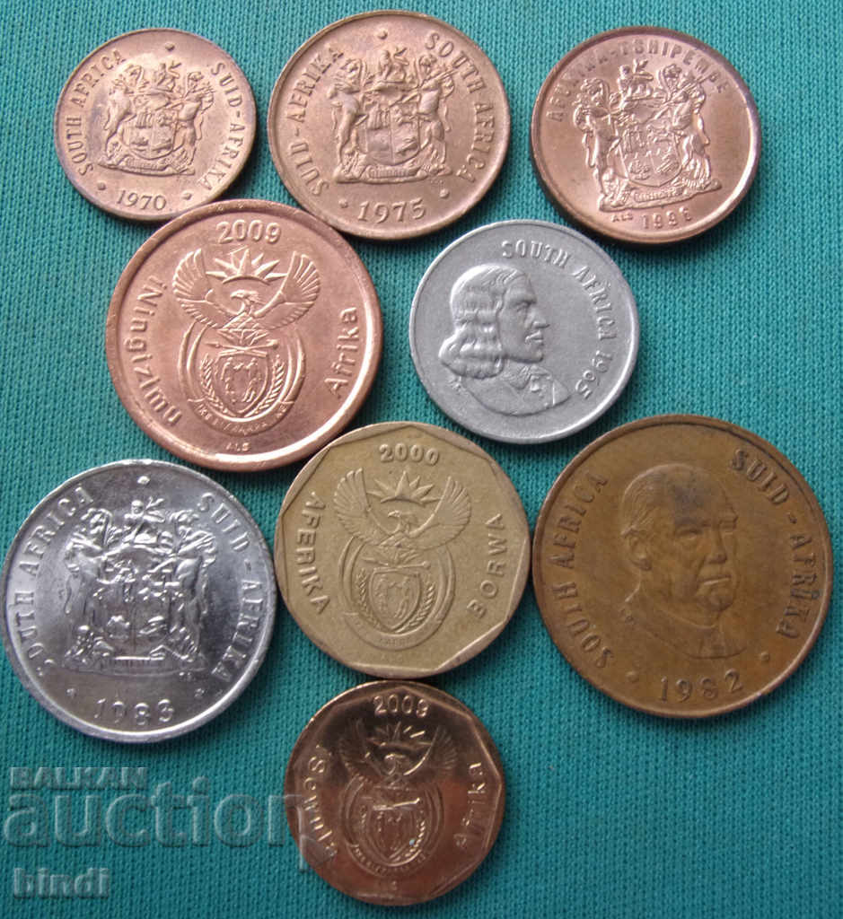 Delivery of South Africa Lot of Coins 1965 - 2009