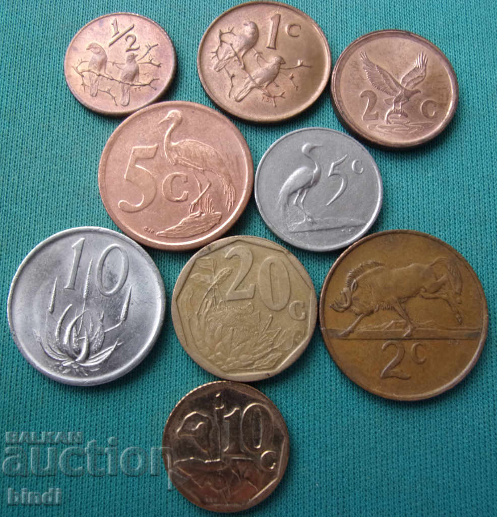 South Africa Lot of Coins 1965 - 2009