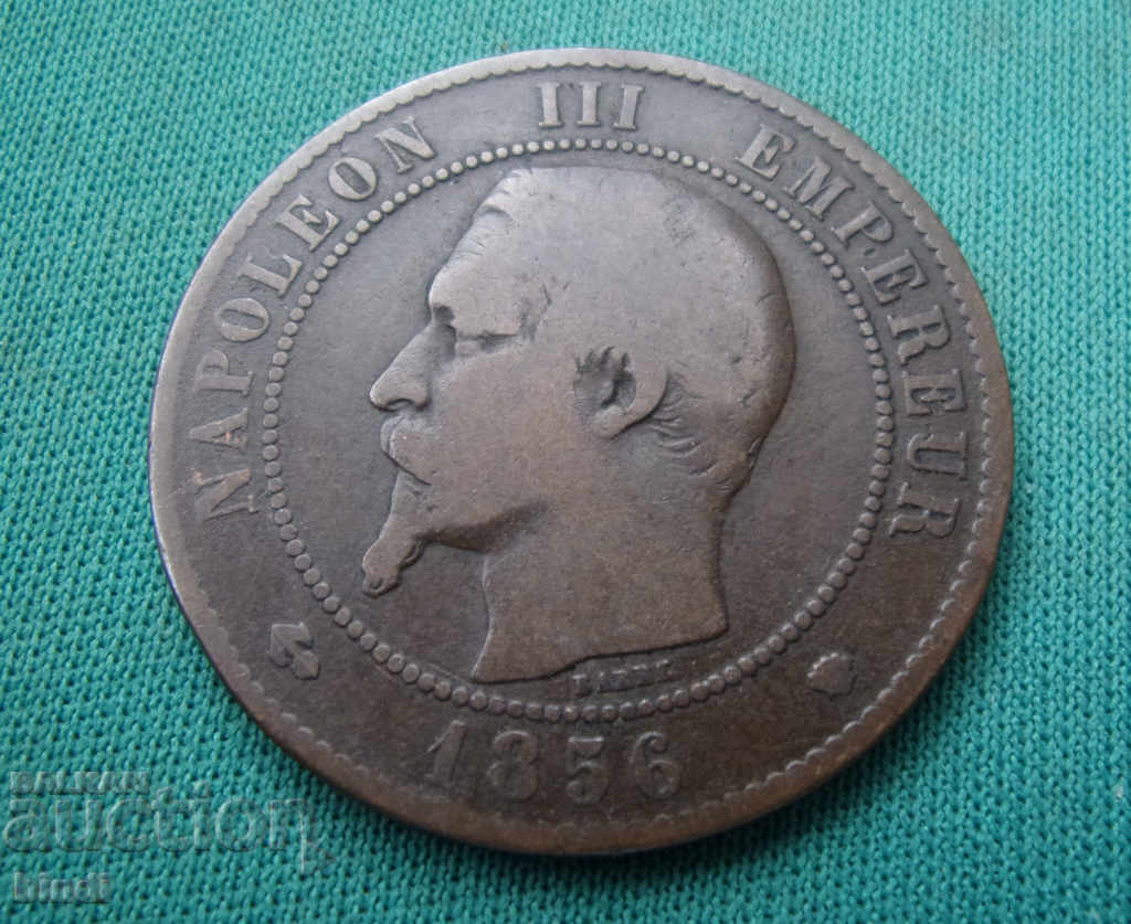 Franța 10 Santim 1856