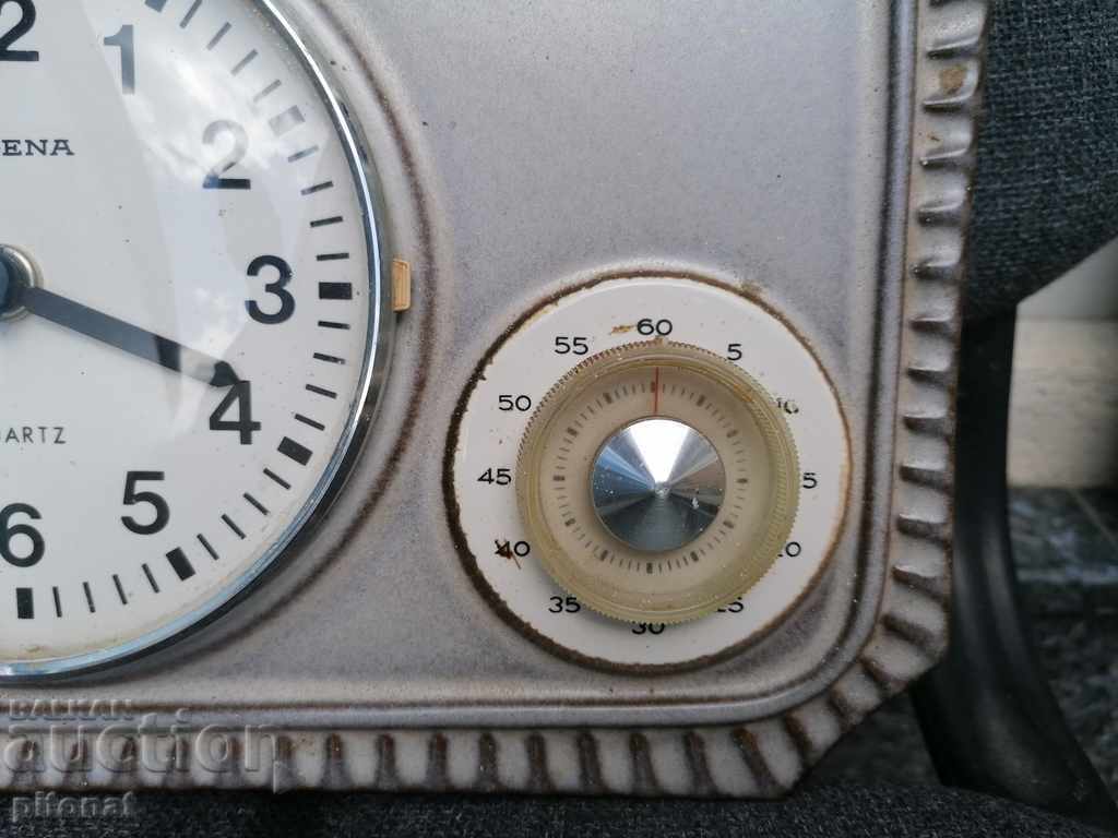 Auction Ceramic kitchen clock with DUGENA timer Auction Ceramic kitchen clock with DUGENA timer