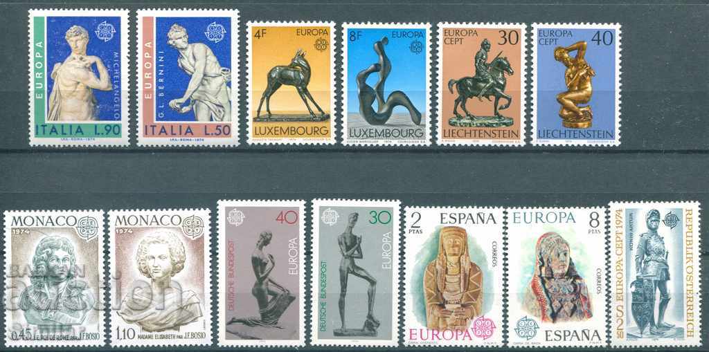 Diff. MNH countries 1974 - Europe C.E.P.T. [full series]