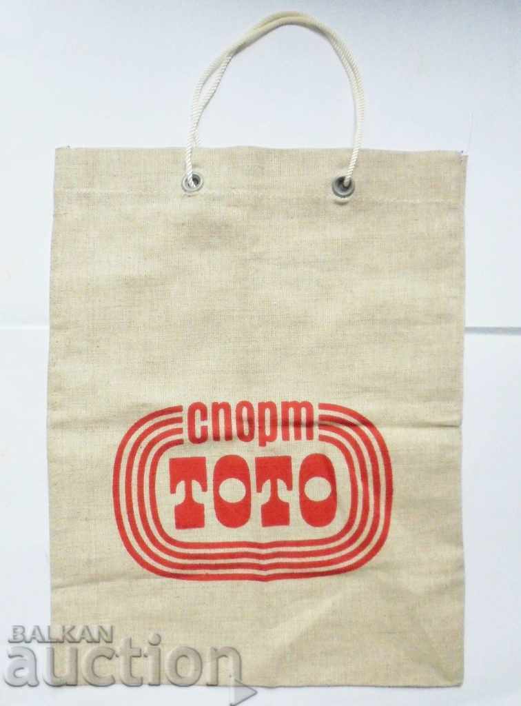 Old canvas bag Sport Toto Bulgaria with price 24.99 BGN | € 12.78 Old canvas bag Sport Toto Bulgaria with price 24.99 BGN | € 12.78