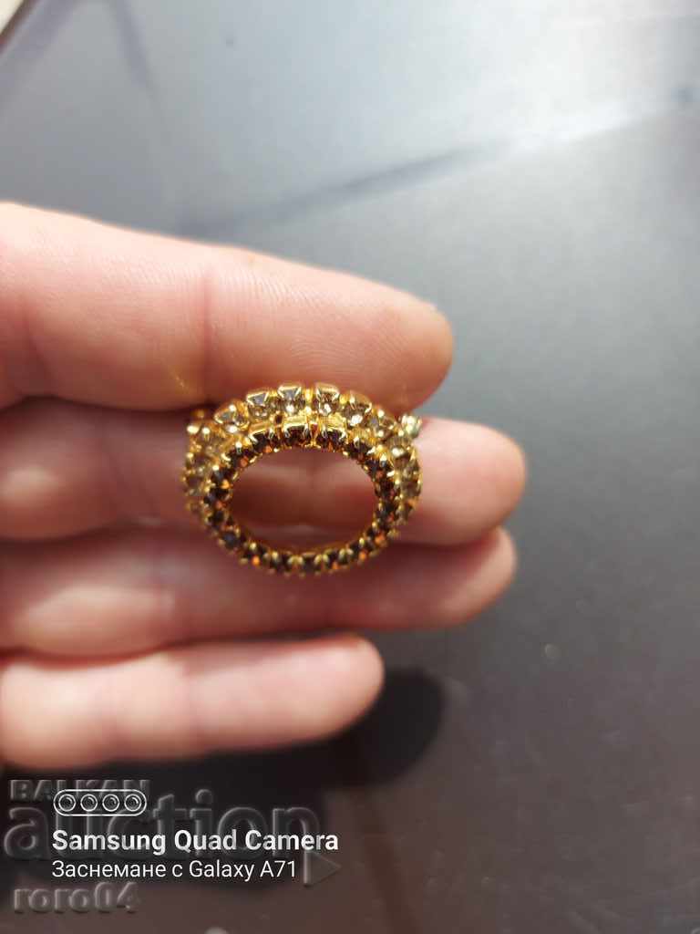 BROOCH - STONES - GOLD - 5 BROOCH - STONES - GOLD - 5