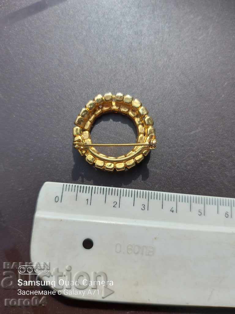 BROOCH - STONES - GOLD - 7 BROOCH - STONES - GOLD - 7