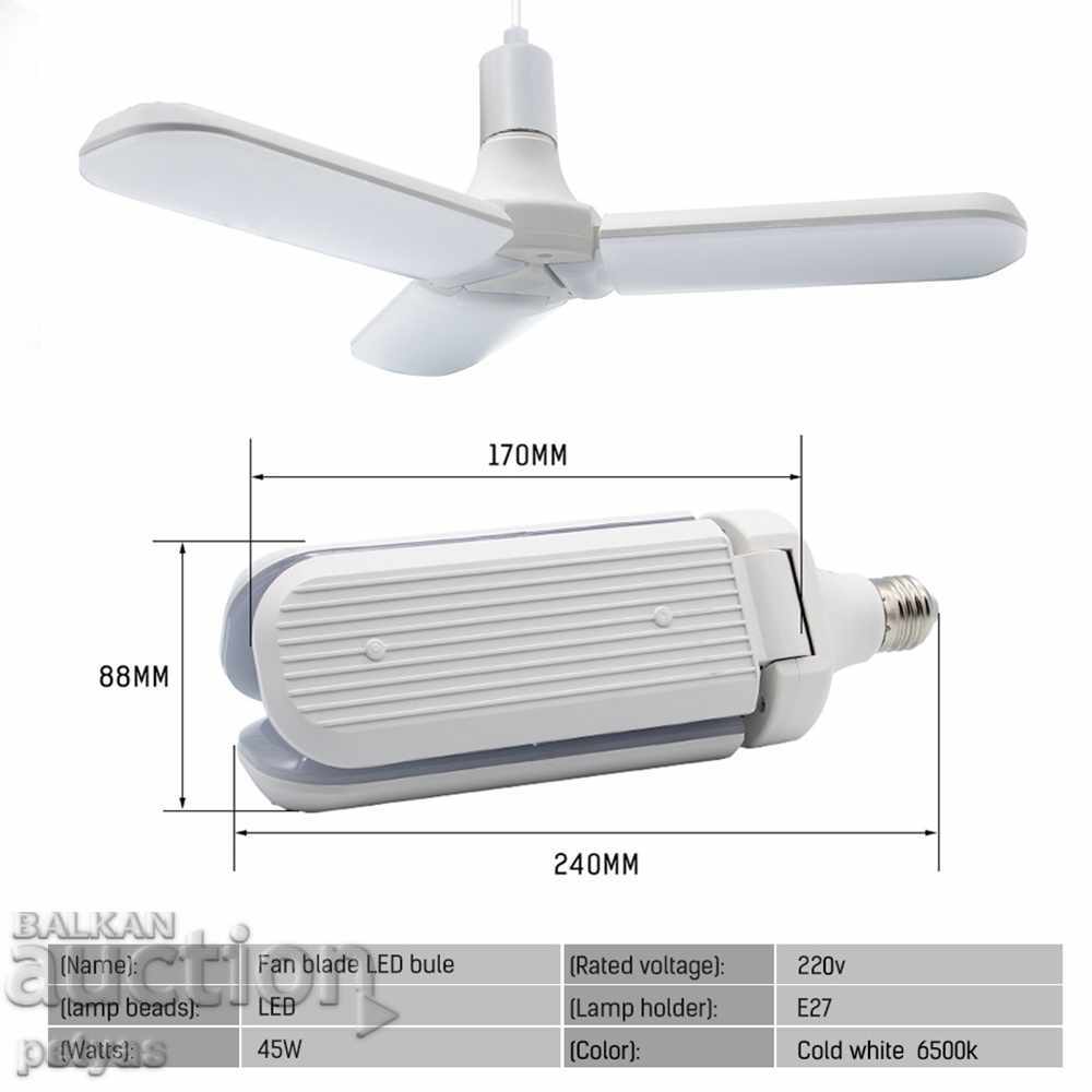 Delivery of LED Folding lamp - bulb socket E27, 45 W Delivery of LED Folding lamp - bulb socket E27, 45 W