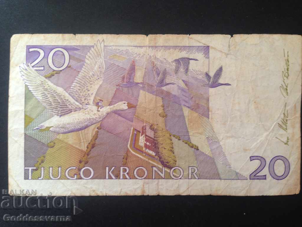 Sweden 20 Kronor 1997 Pick 63 Ref 2840 with price 4.00 BGN | € 2.05 Sweden 20 Kronor 1997 Pick 63 Ref 2840 with price 4.00 BGN | € 2.05