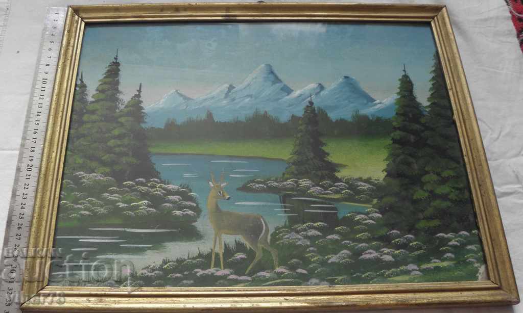 Old oil painting with price 59.99 BGN | € 30.67 Old oil painting with price 59.99 BGN | € 30.67